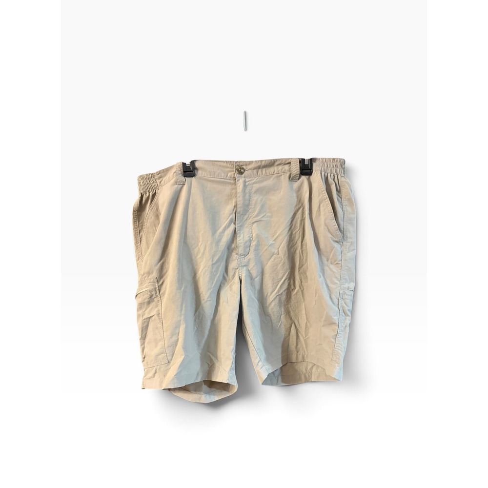 Red Head Brand Co Mens Tan Cargo Shorts Size 44 Elastic Waist Outdoor Utility